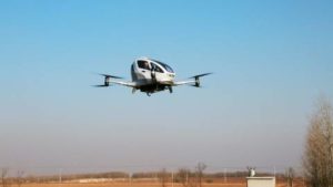 Passenger Drone -EHANG 184 AAV Manned Flight Test by EHANG CEO Mr. Hu Huazhi